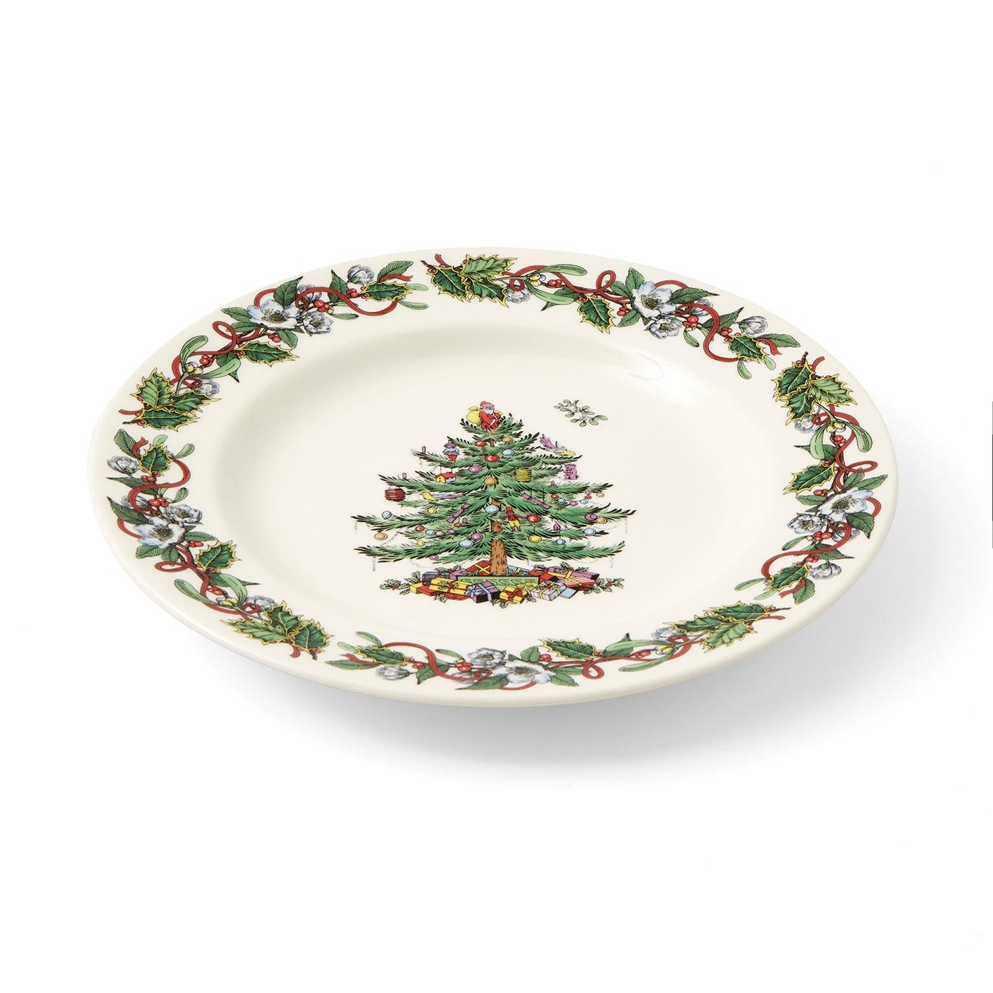 จานพวงหรีดคริสต์มาส Spode ขนาด 27.5 ซม. ชุด 4 ชิ้น