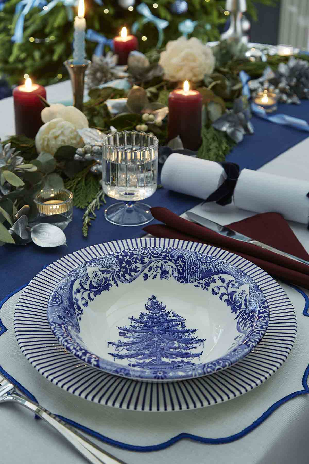 ブルーイタリアンクリスマスツリーシリアル 20cm