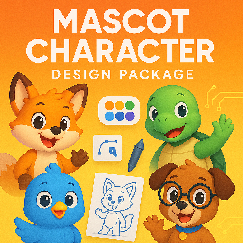 แพ็กเกจบริการออกแบบตัวละครมาสคอต (Mascot Character Design Package)
