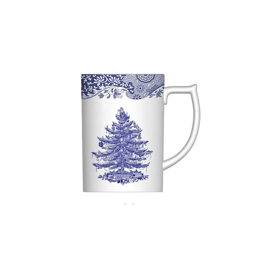 ブルーイタリアン クリスマスツリー マグカップ 12オンス 4個セット