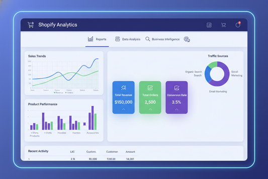 Shopify Analytics - รายงานและวิเคราะห์