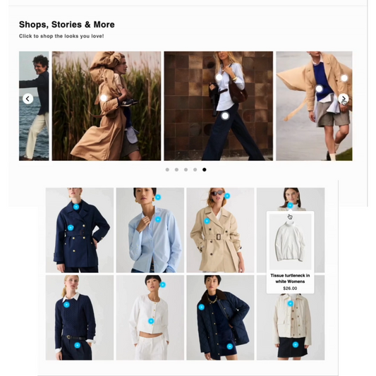 Lookbook の検索結果。複数の商品にタグを付ける