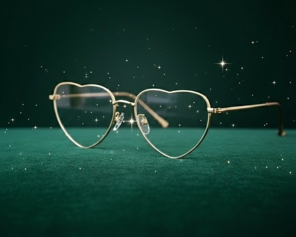 3D Heart-Shaped Eyeglasses Render