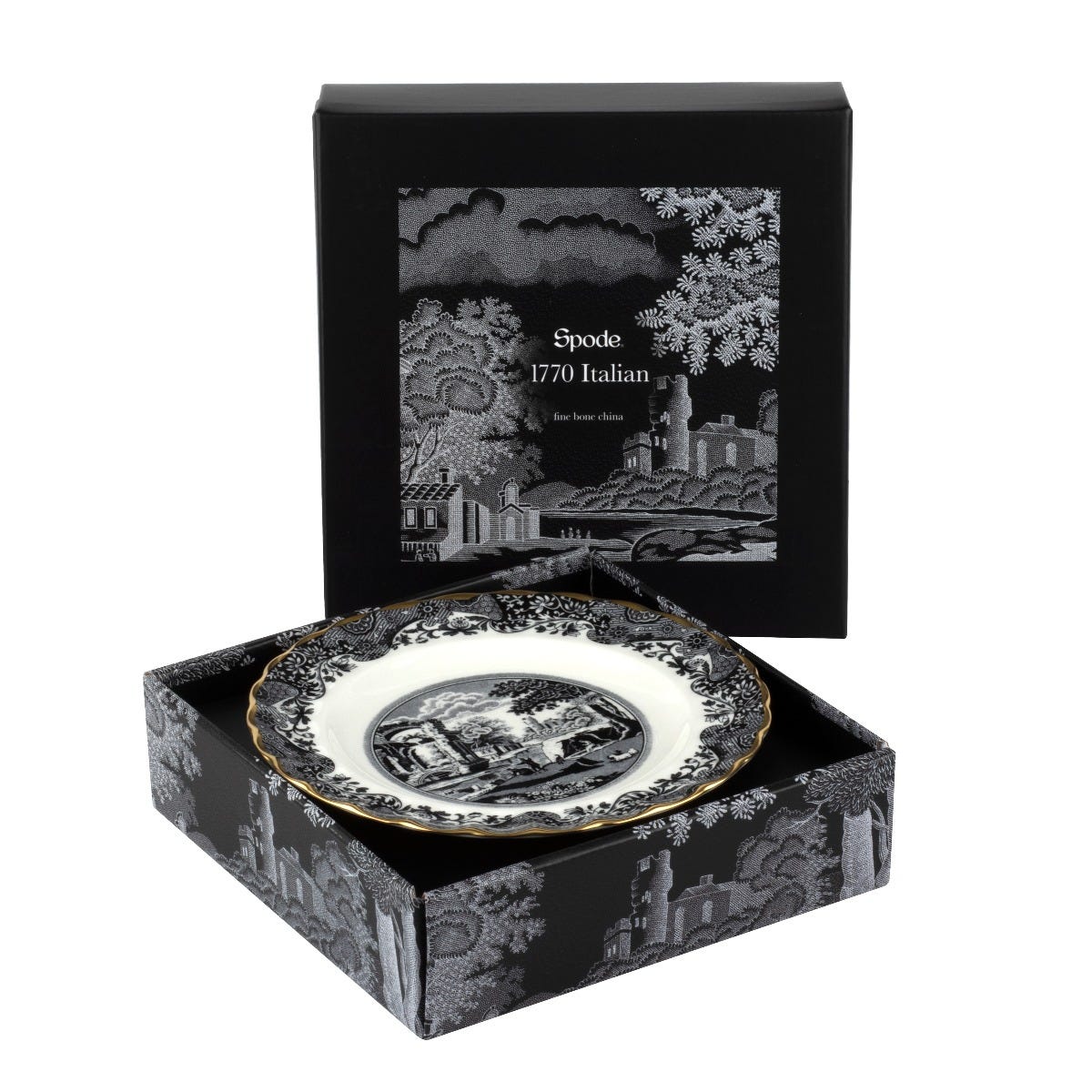 スポード 1770 イタリアンサイドプレート 16cm / ブラック