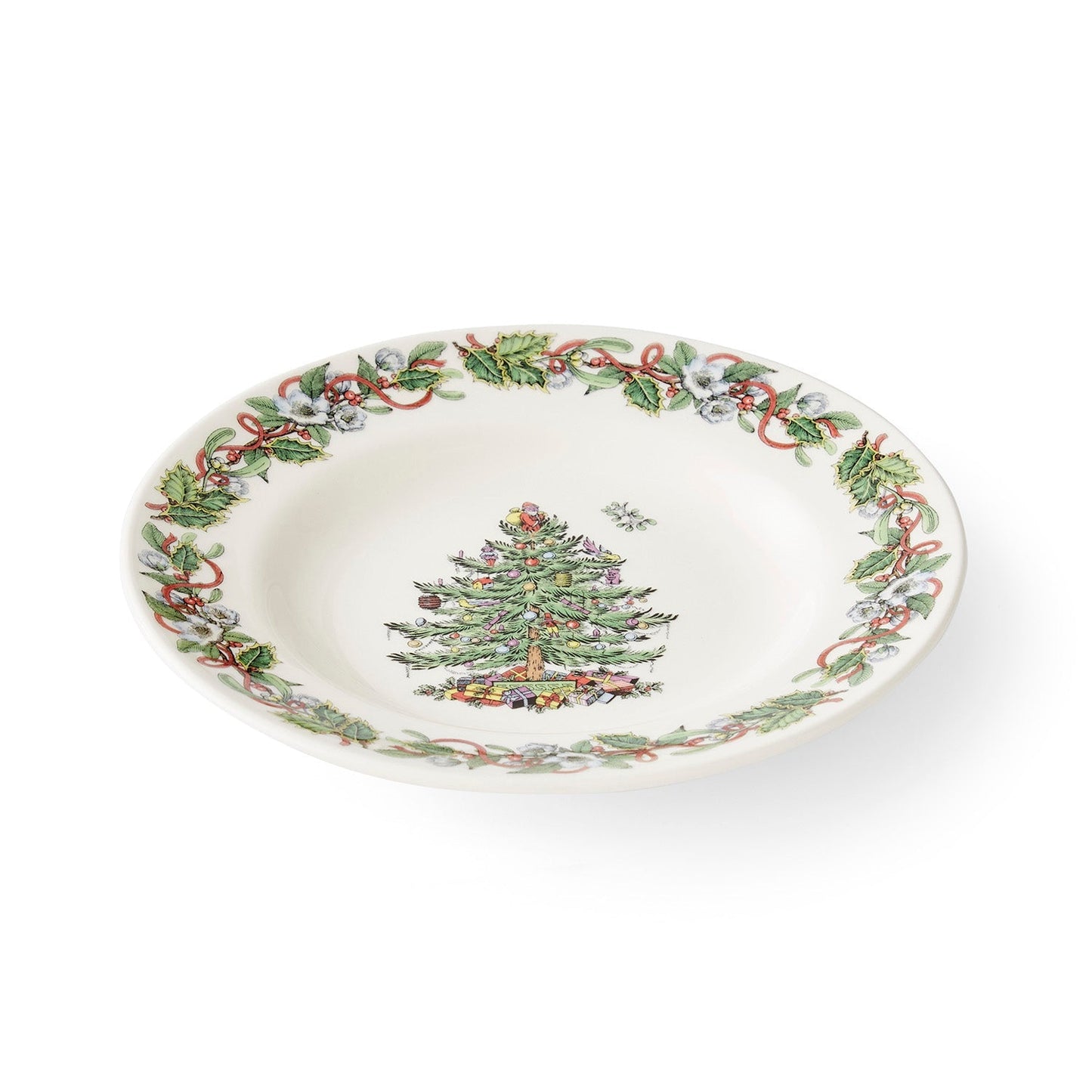 จานรองพวงหรีดคริสต์มาส Spode ขนาด 20 ซม. ชุด 4 ชิ้น