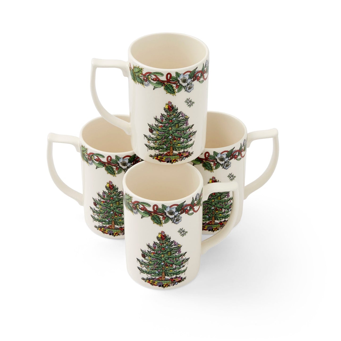 ชุดแก้ว Spode Christmas Tree Wreath Mug 4 ใบ