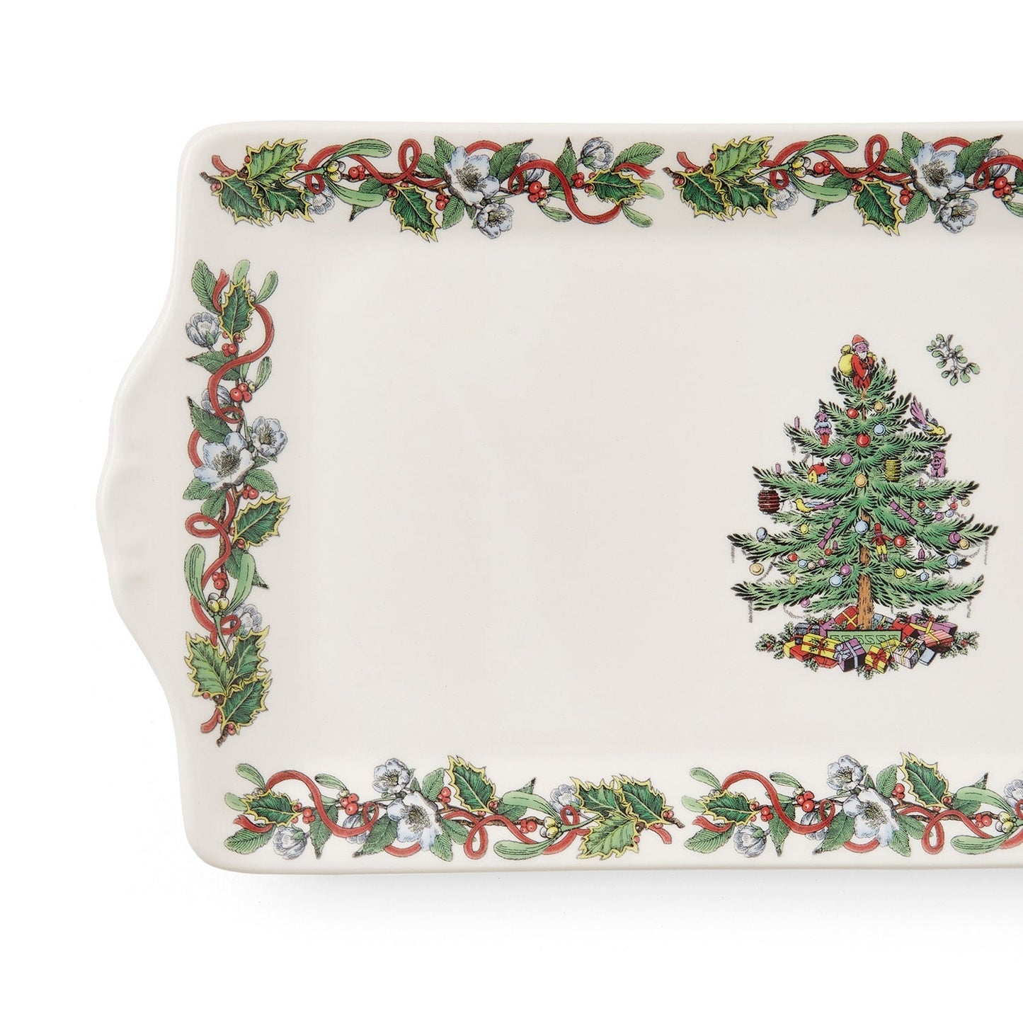 ถาดเสิร์ฟพวงหรีดคริสต์มาส Spode ขนาด 34 ซม.