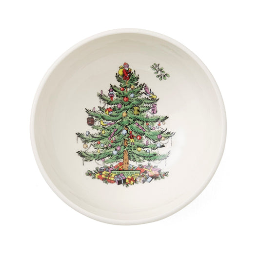 Spode Christmas Tree Wreath ชุดชามเสิร์ฟขนาดกลาง ขนาด 4/14 ซม.