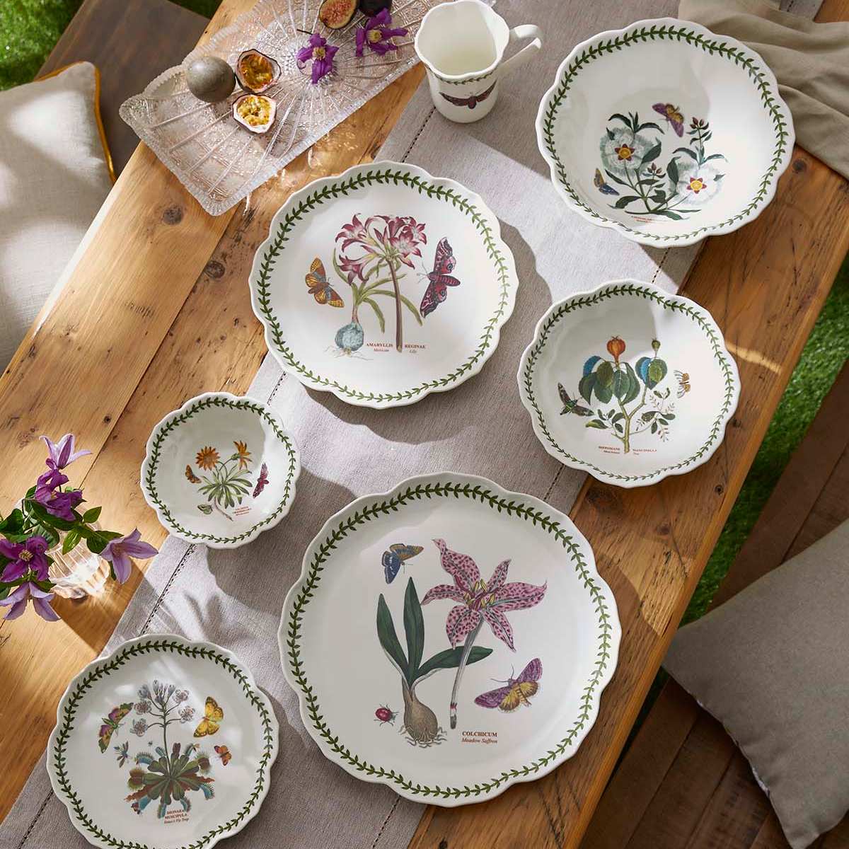 ボタニックガーデン ロータスブロッサム 11.25インチ プレート - メキシカンリリー S4