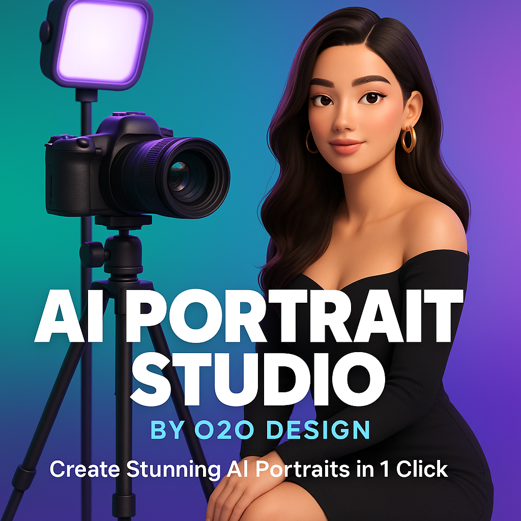 O2OデザインによるAIポートレートスタジオ
