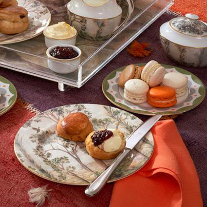 キットケンプ ゴールド 8インチ リムラウンドプレート トールツリー