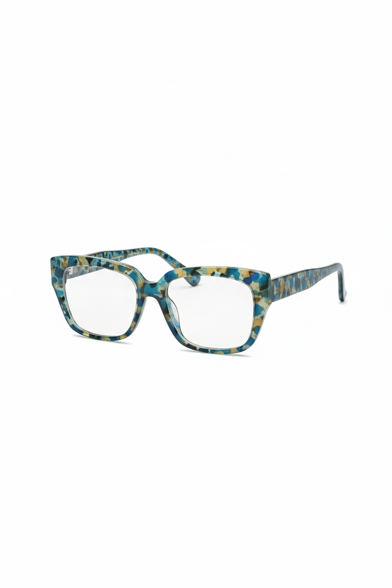 Blue Tortoiseshell Acetate Eyeglasses - Fashion Frame