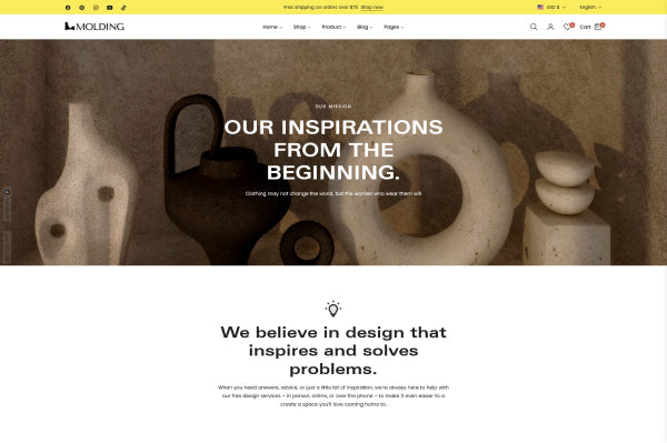 Modern Interior Decoration Shopify Theme