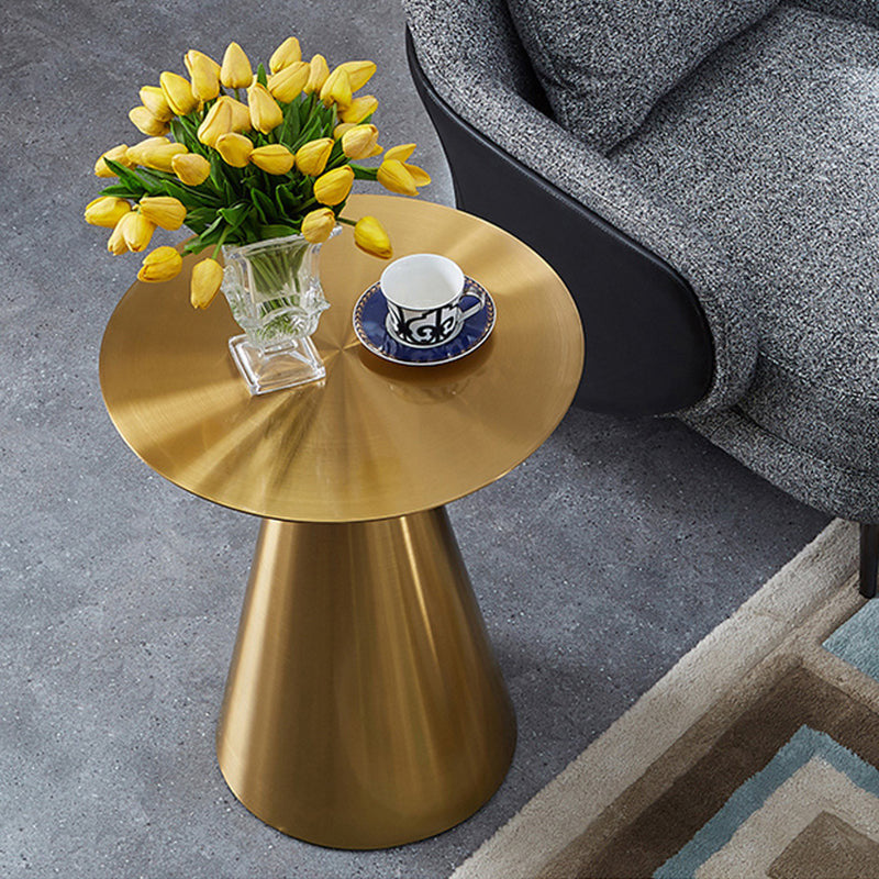 elegant design brass center table metal round side tables coffee table for living room furniture