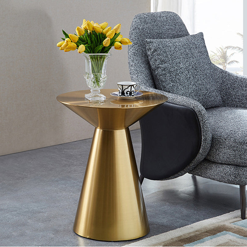 elegant design brass center table metal round side tables coffee table for living room furniture