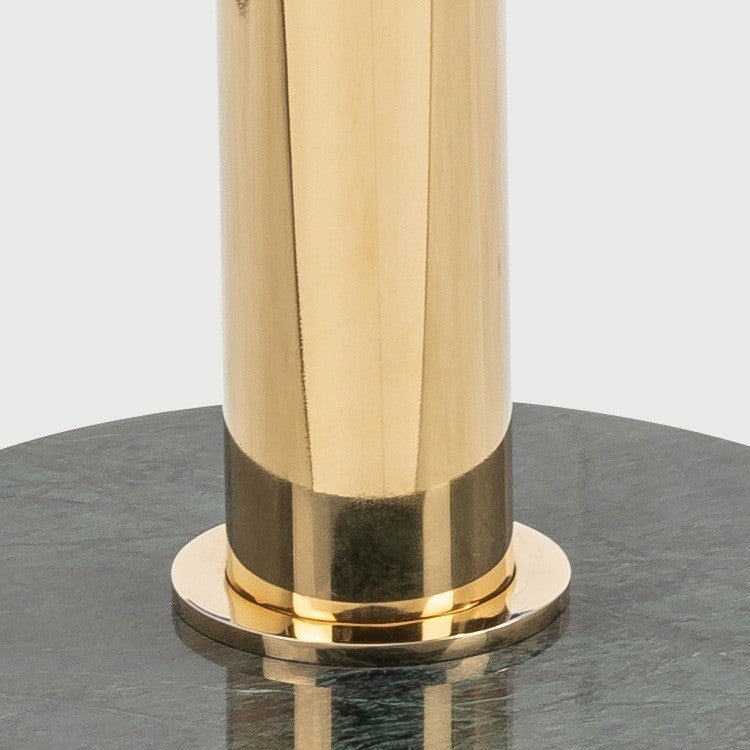 luxury coffee table new side table metal top green marble base coffee table