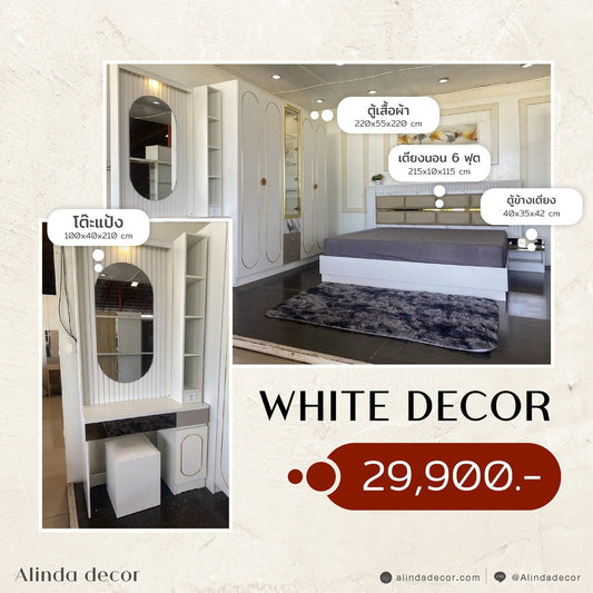 Alinda Bedroom furniture sets White Decor